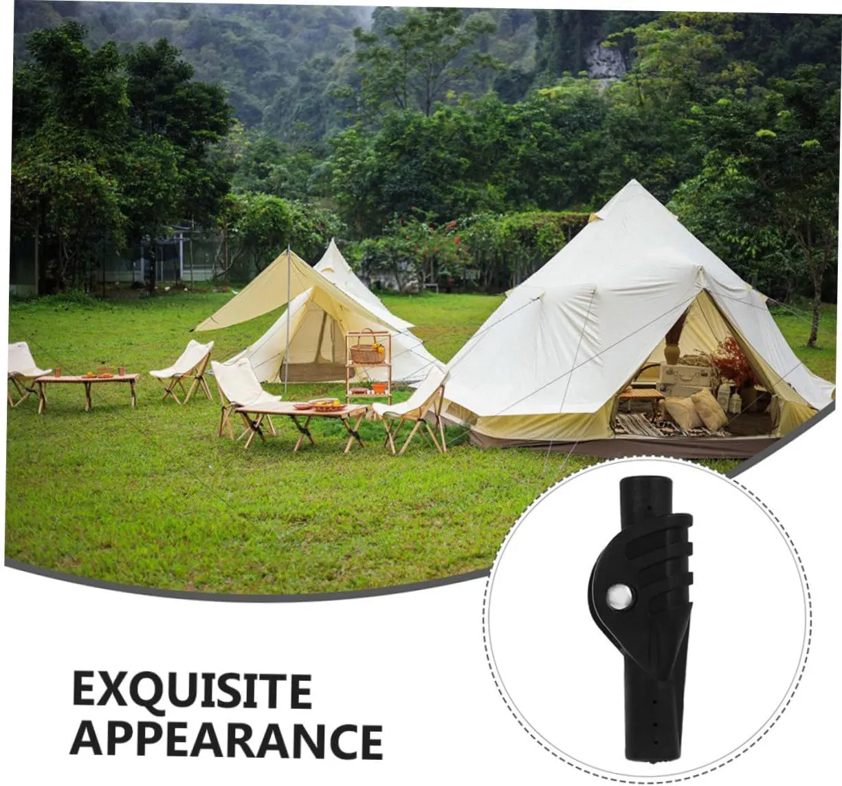 BESPORTBLE Outdoor Tent Accessories Tent Poles Replacement Tent Support Pole Fitting Camping Supply Tent Building