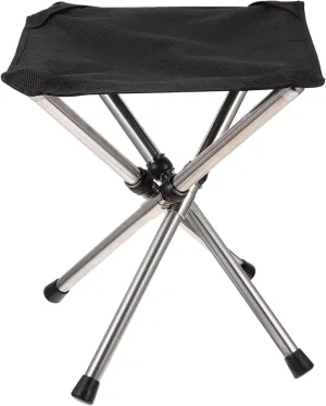 BESPORTBLE Portable Folding Stool Stainless Steel Outdoor Folding Chair Compact for Camping Hiking Fishing Travel for Outdoor Activities