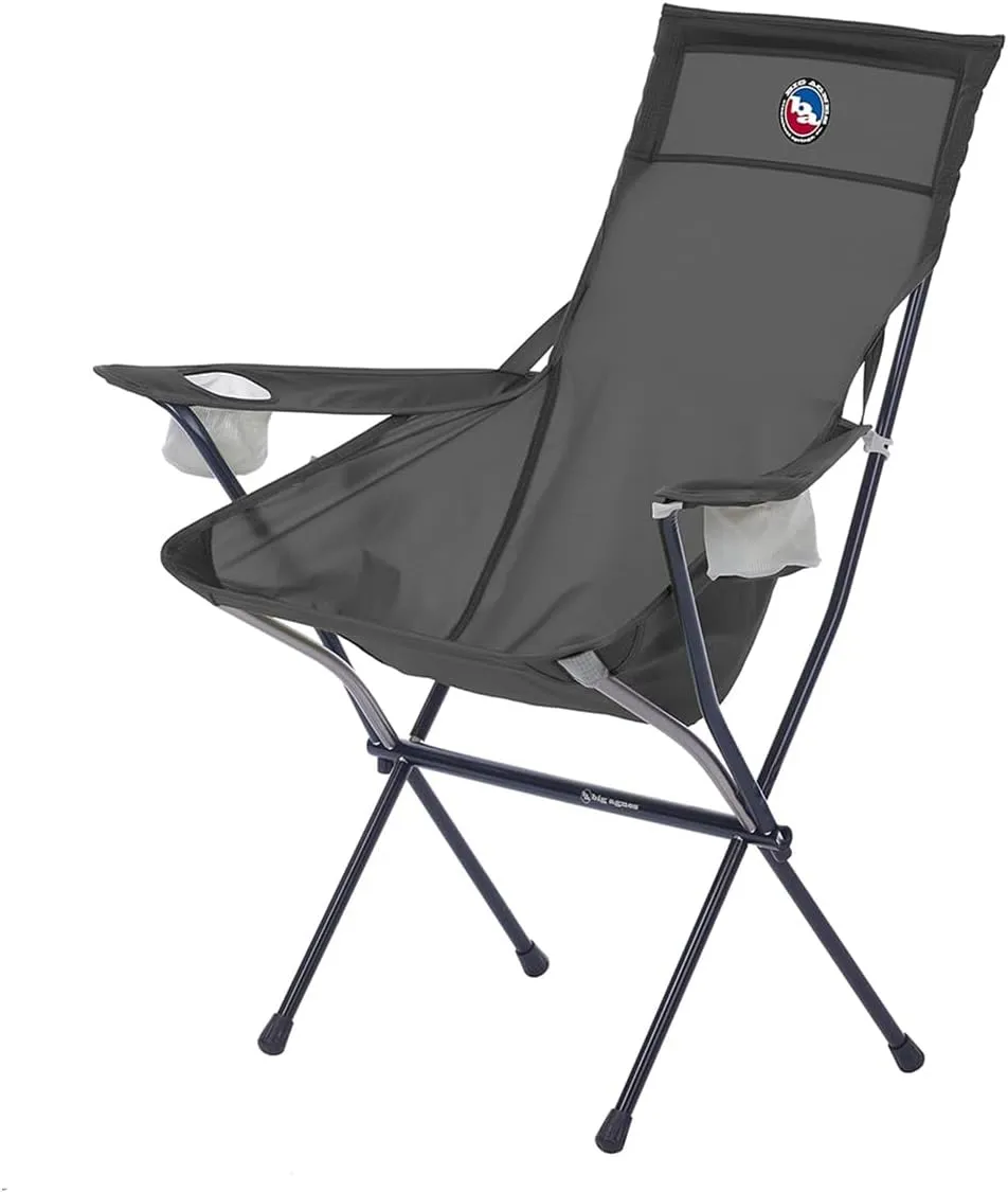 Big Agnes Big Six Armchair - Deluxe Comfort with Built-in Cup Holders | Tall Back, Wide Seat | Packable & Quick Setup | Lightweight Backpacking & Camping Chair