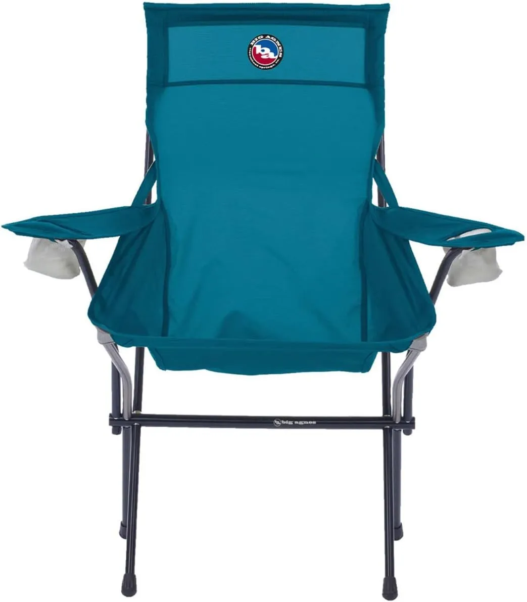 Big Agnes Big Six Armchair - Deluxe Comfort with Built-in Cup Holders | Tall Back, Wide Seat | Packable & Quick Setup | Lightweight Backpacking & Camping Chair