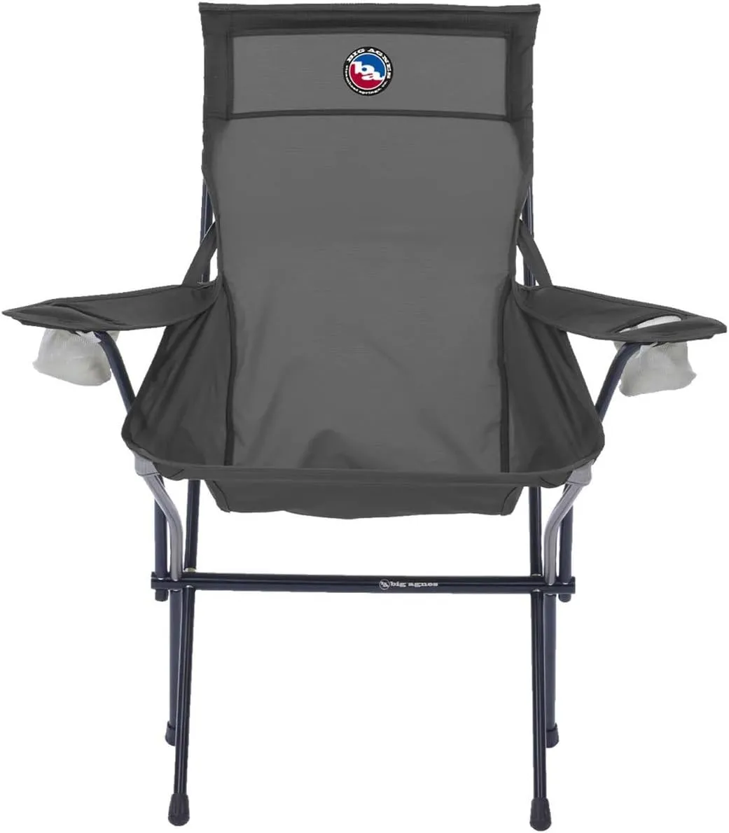 Big Agnes Big Six Armchair - Deluxe Comfort with Built-in Cup Holders | Tall Back, Wide Seat | Packable & Quick Setup | Lightweight Backpacking & Camping Chair