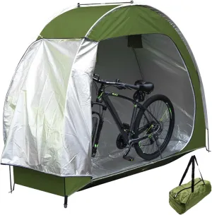 Bike Shed Bike Tent, UV-Proof Waterproof Oxford Bike Shed, Portable Bike Storage Tent Built-in Storage Pockets and Ventilation Windows, Bike Covers for Outside Storage