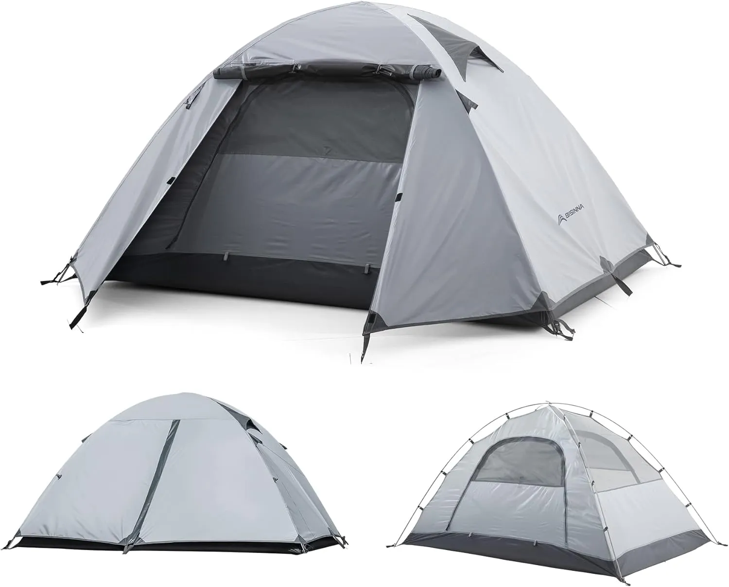BISINNA Camping Tent 2/3 Person Lightweight Backpacking Waterproof Dome Tent with Vestibule 3 Season Easy Setup for Family,Hiking,Outdoor…