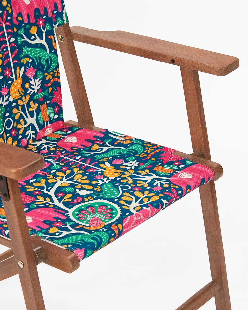 Bistro Folding Chair-Gond Tribal