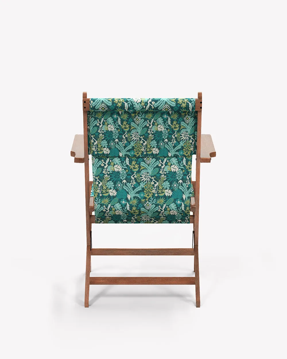 Bistro Folding Chair Tropical Ikkat Green