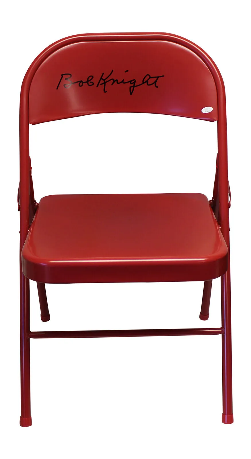 Bobby Knight Autographed/Signed Indiana Hoosiers Red Folding Chair JSA 31627