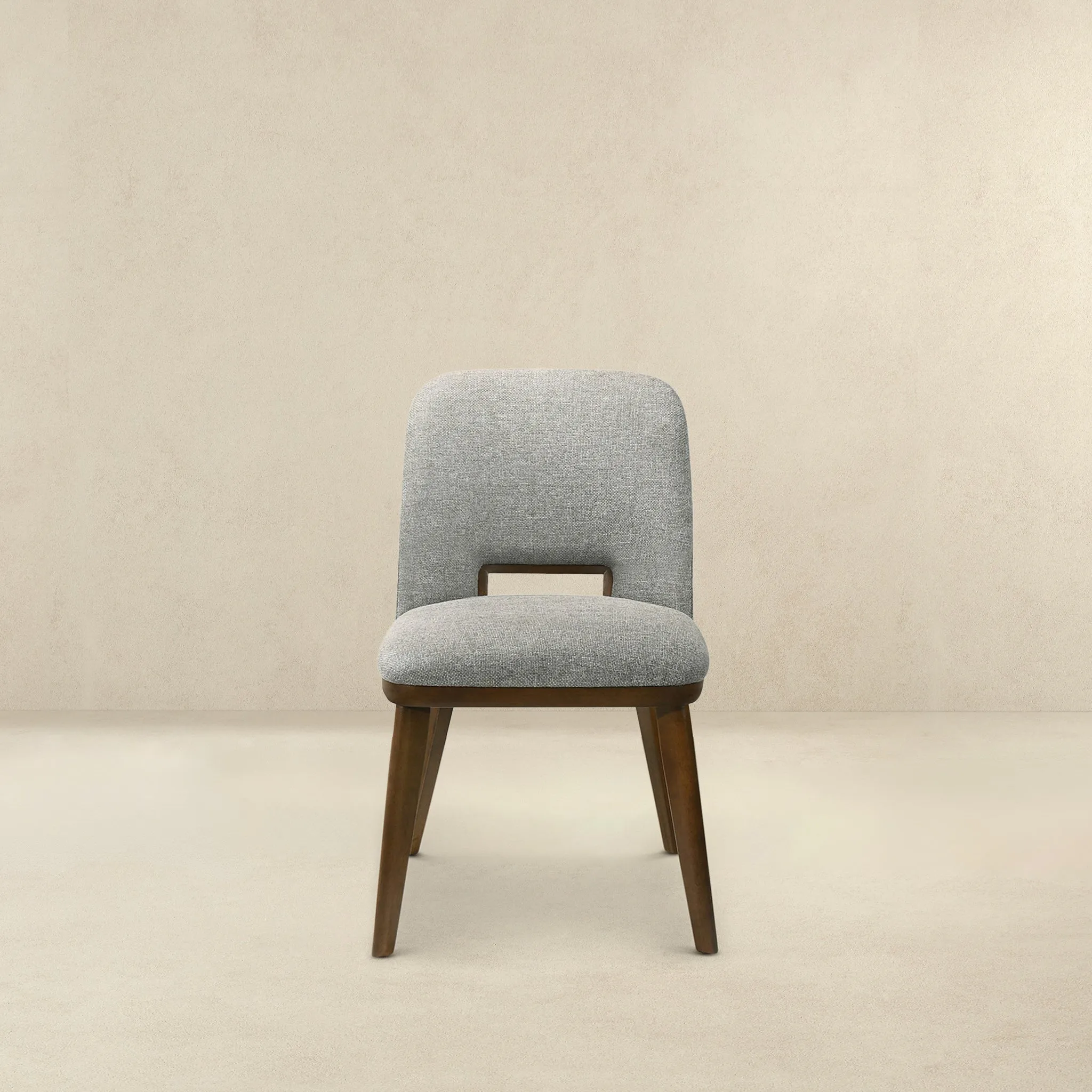Bonney Light Grey Fabric Dining Chair Set of 2