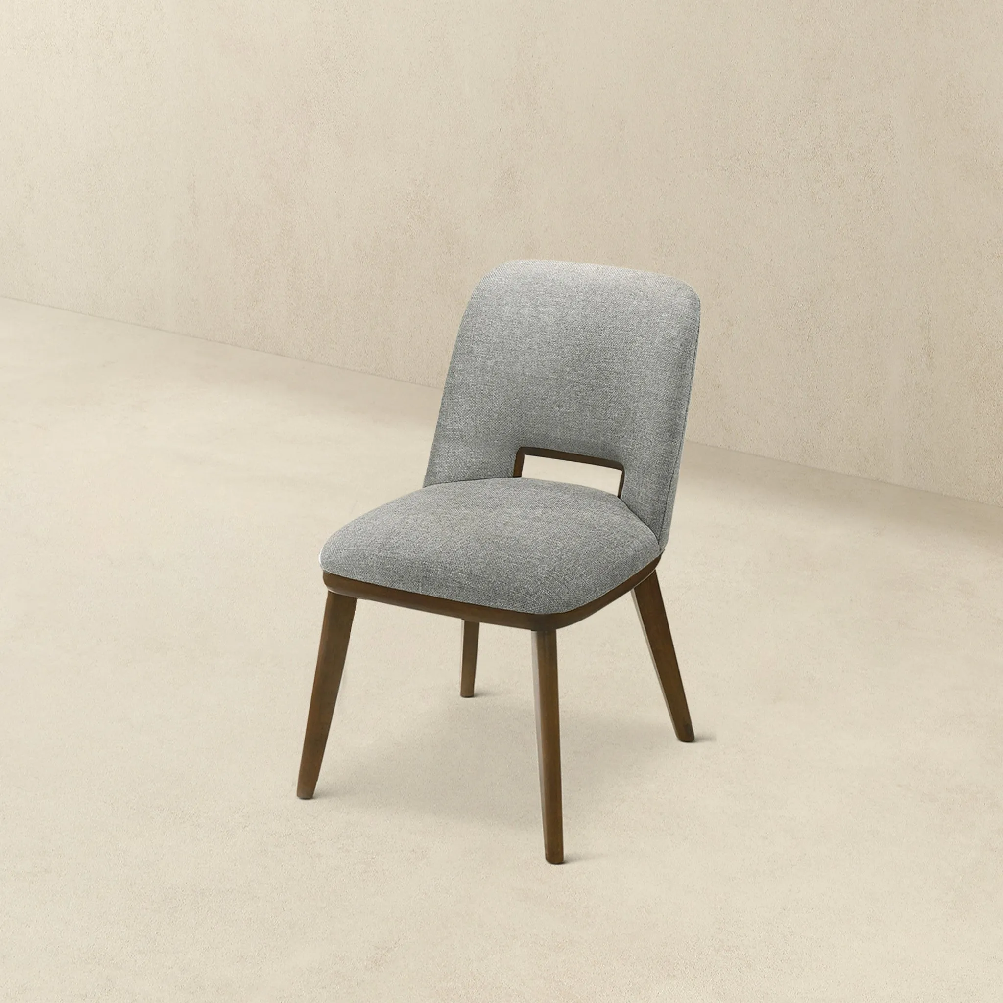 Bonney Light Grey Fabric Dining Chair Set of 2
