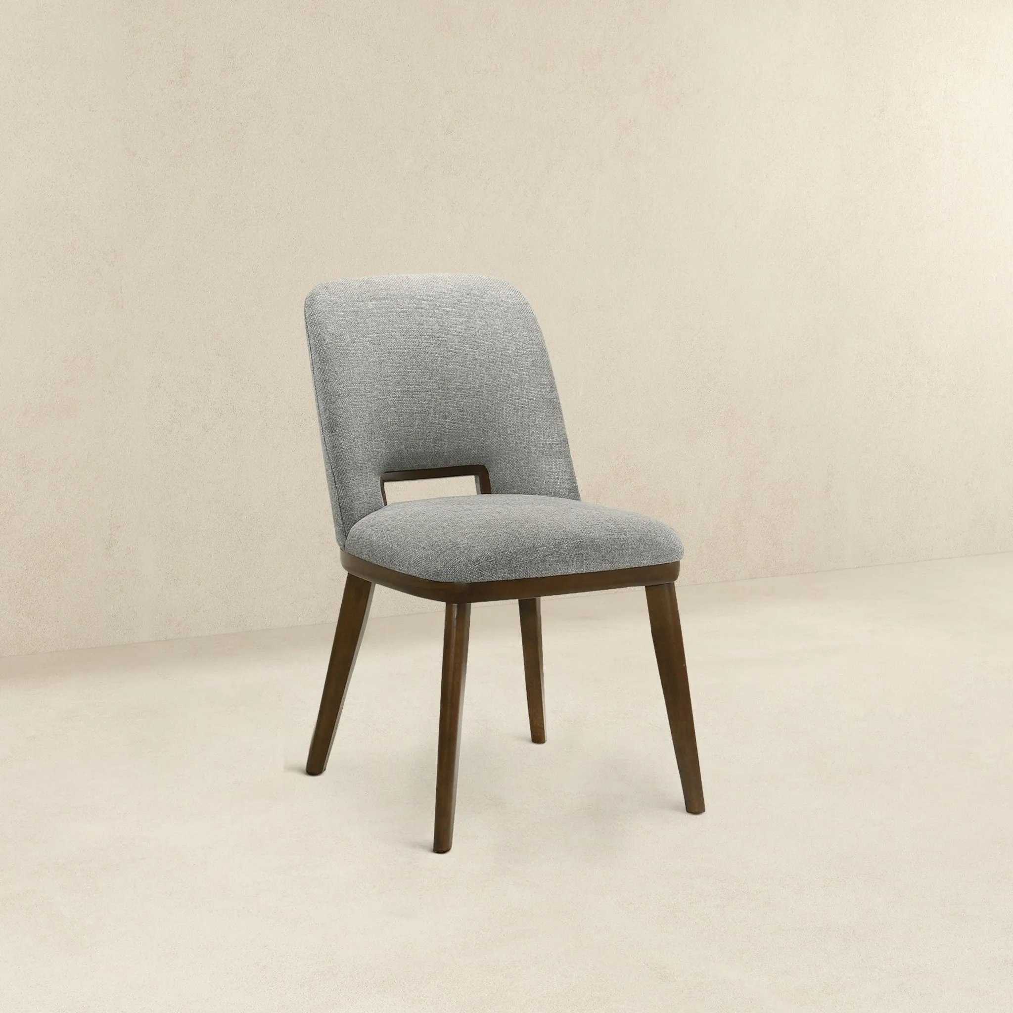 Bonney Light Grey Fabric Dining Chair Set of 2