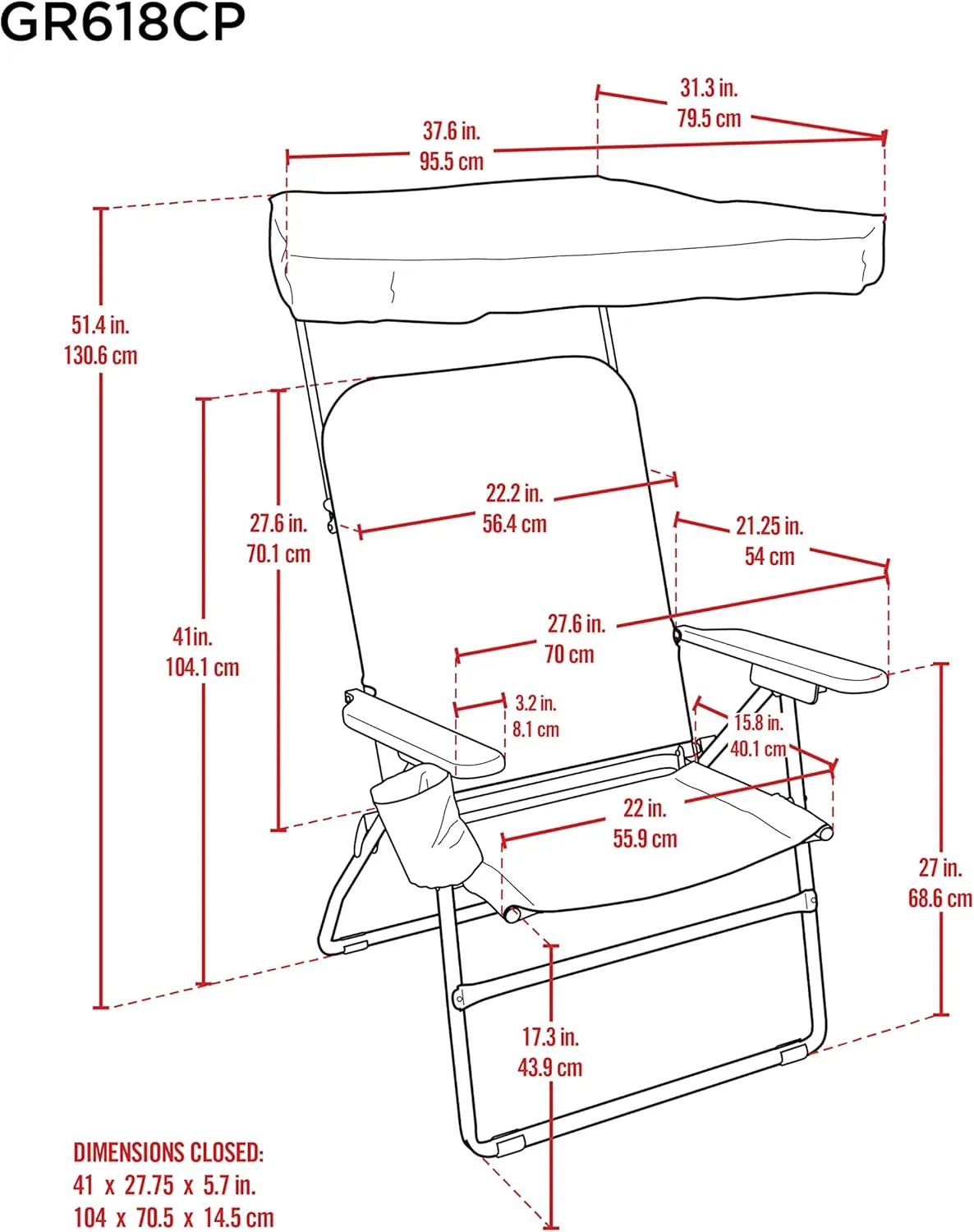 Camp & Go Arrow Storage Products GR618CP-21CO-1