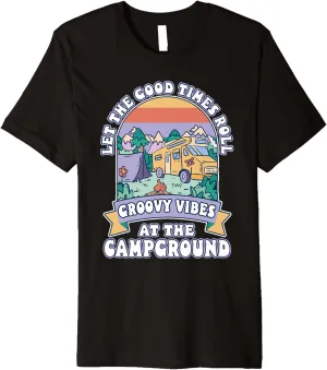 Campground Tent Camping Campfire Premium T-Shirt