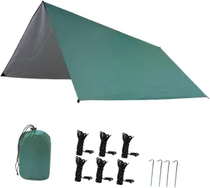 Camping Accessories for Tent Campers: 4-Person Canopy Tent UV-Protected for All-Weather Activities