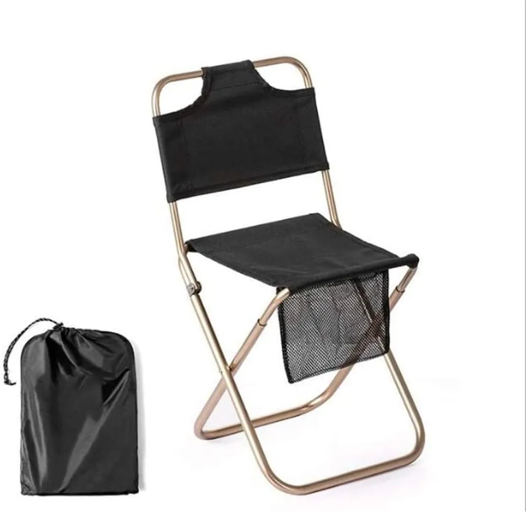 Camping Chair Camp Chair Folding Camping Chair Outdoor Fishing Chair Picnic BBQ Seat Ultralight Aluminum Alloy Camping Stool with Storage Bag s Outdoor Fishing Chair