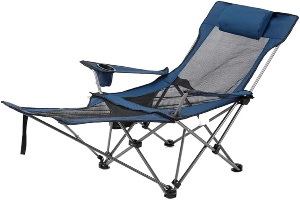 Camping Chair Camp Chair Folding Recliner Chair Camping Beach Sun Patio Chaise Lounge Chair Pool Lawn Lounger s Outdoor Fishing Chair