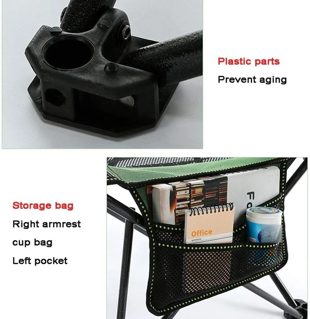 Camping Chair Camp Chair Outdoor Camping Chair Folding Chair Recliner Break Relax Lounger Chairs Garden Balcony Fishing Hiking Folding Chairs Outdoor Fishing Chair,Blu 85 * 153 * 88cm