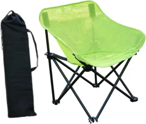 Camping Chair Folding Chair Folded Outdoor Furniture with Storage Bag for Adults for Outside Patio Lawn Yard Sporting Events, Green