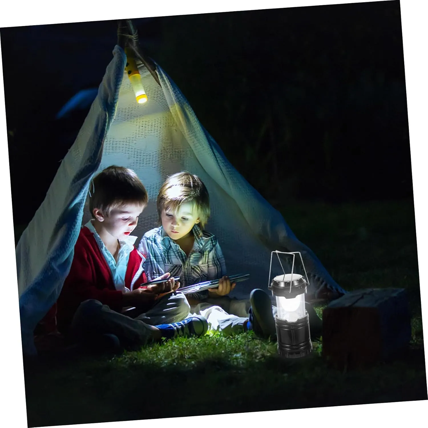 Camping Light Solar Lanterns Outdoor Solar Tent Light for Emergency Lamp Camping Lighting Tool Lightweight Design Random Color