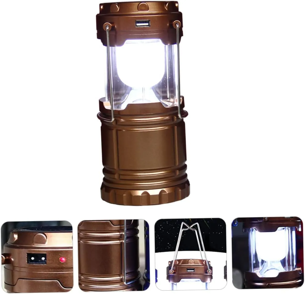 Camping Light Solar Lanterns Outdoor Solar Tent Light for Emergency Lamp Camping Lighting Tool Lightweight Design Random Color