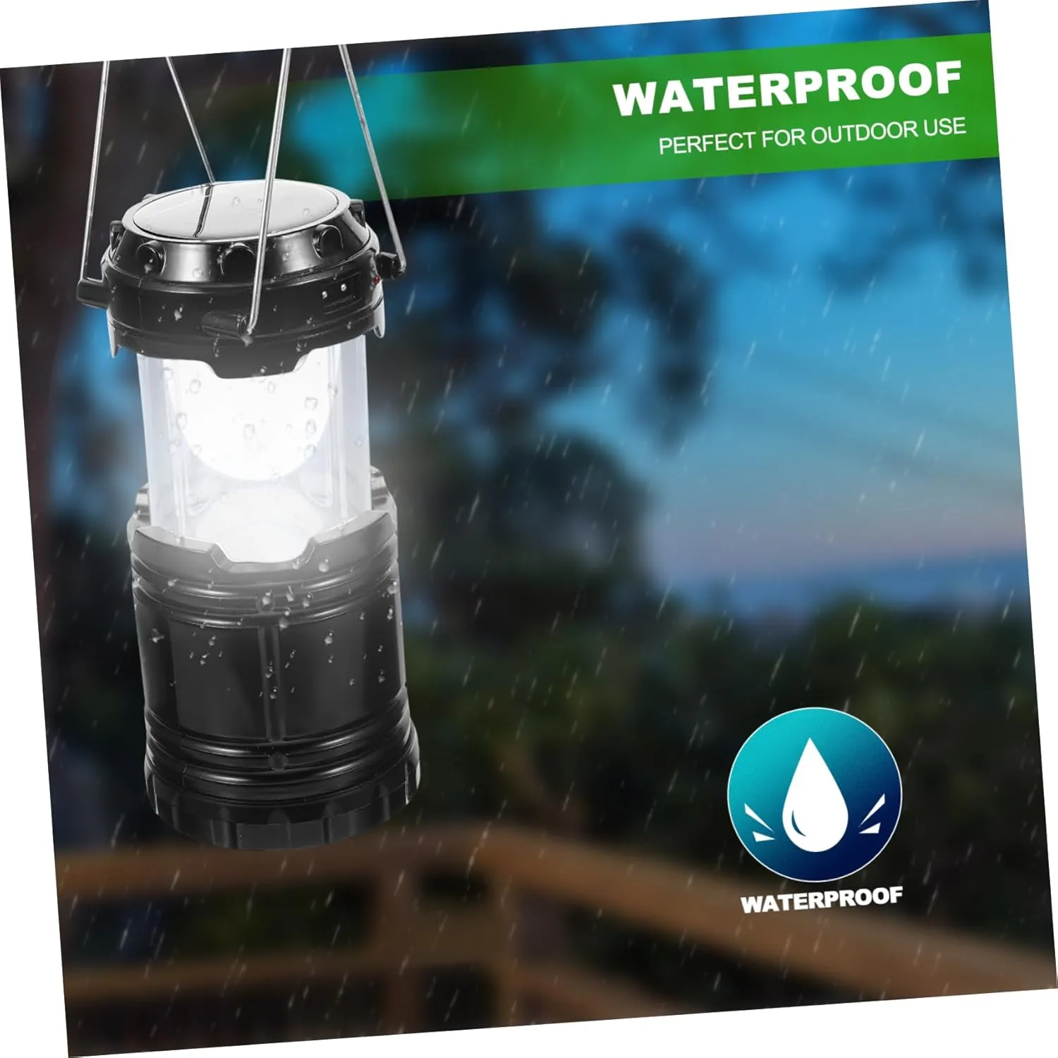 Camping Light Solar Lanterns Outdoor Solar Tent Light for Emergency Lamp Camping Lighting Tool Lightweight Design Random Color