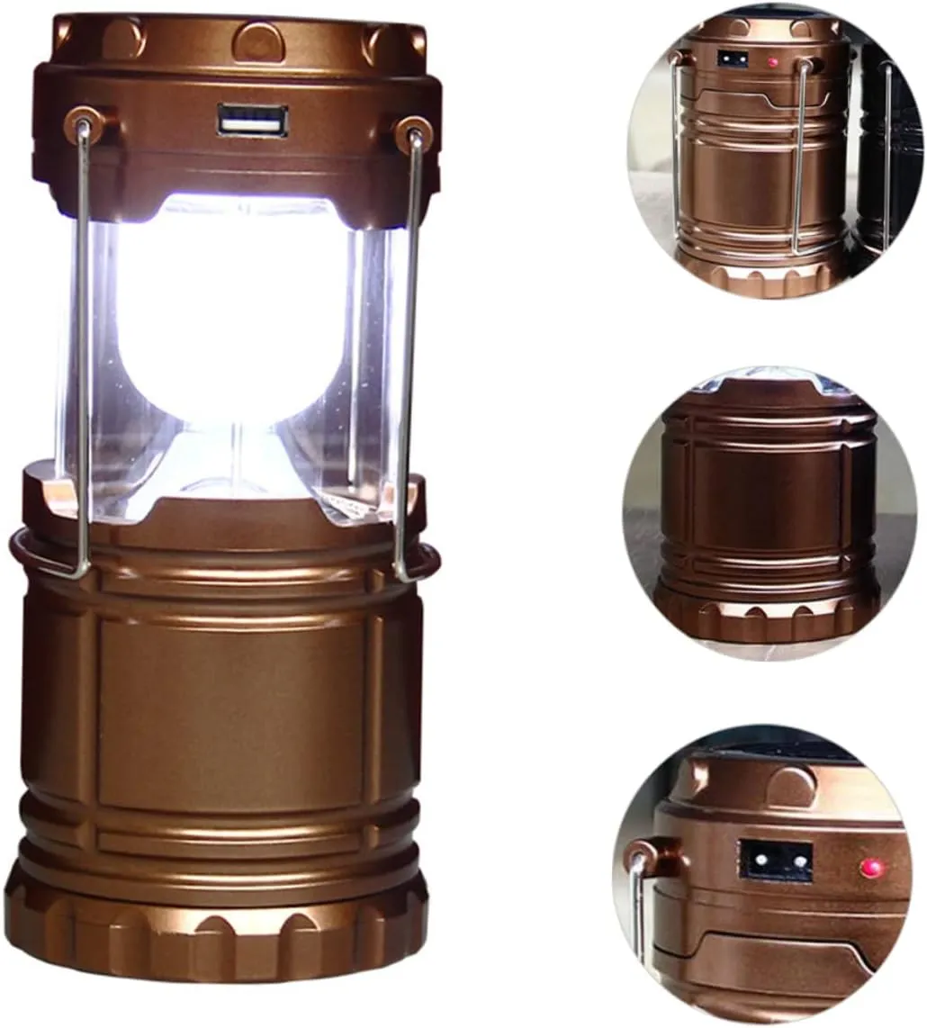 Camping Light Solar Lanterns Outdoor Solar Tent Light for Emergency Lamp Camping Lighting Tool Lightweight Design Random Color