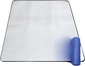 Camping Sleeping Pad, Mat Foam Foil Blanket for Camping Foam Pad Insulating Aluminum Foil Mat Tent Pad Thermal Camping Mat Waterproof Aluminum Camping mat Reflecting Heat for Outdoor Camping