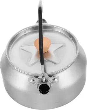 Camping Tea Kettle: 1l Stainless Pot Campfire Camp Teapot Travel Tea Kettle For Hiking Picnic Travel Outdoor Cooking Backpacking