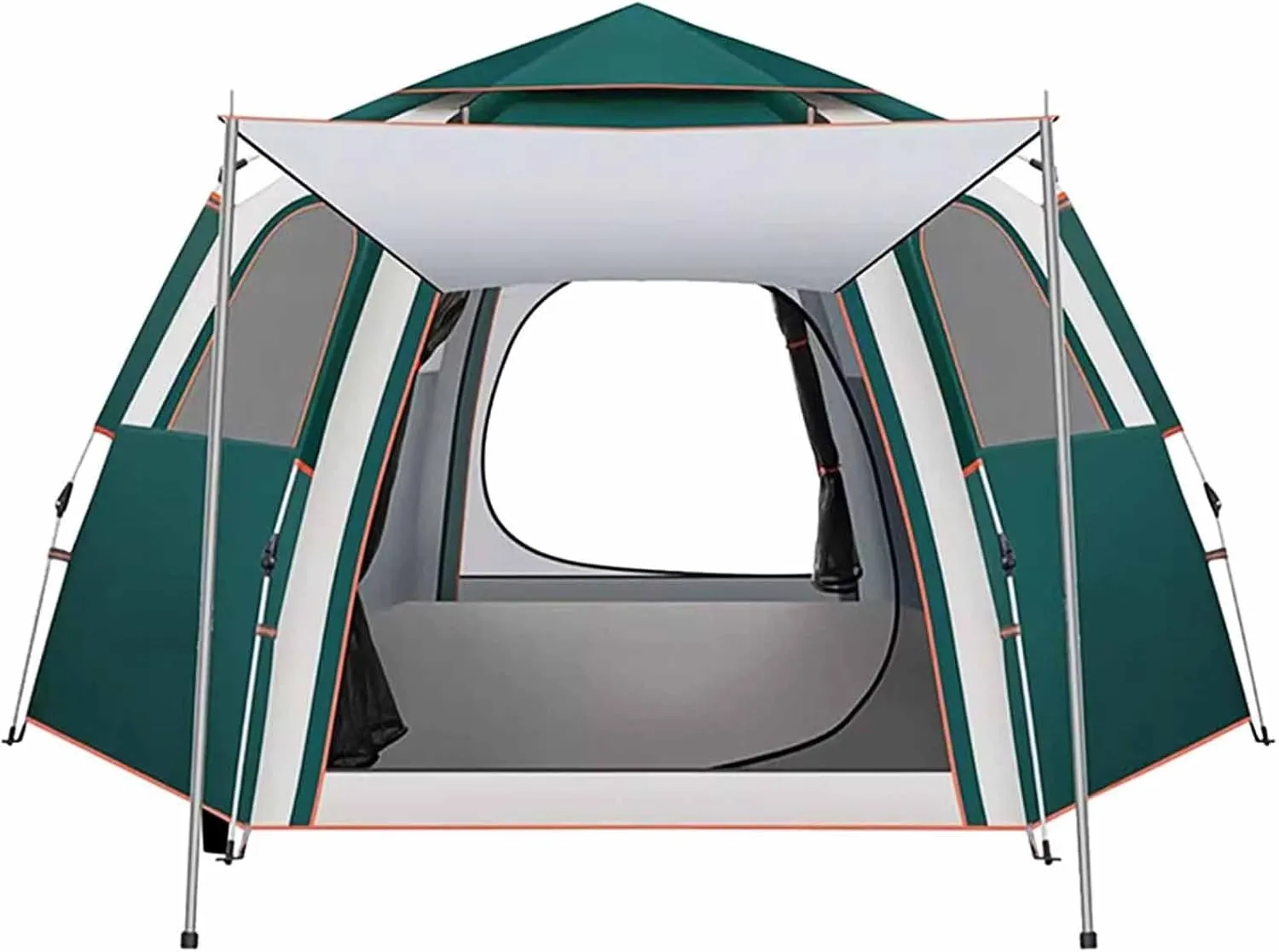 Camping Tent, Dome Portable Tent, Large Tent for Outdoor, Picnic, Family Gathering, Pop-up Camping Tent for 3-4 People (Size : 94.4X82.6X57.0IN/240x210x145cm)