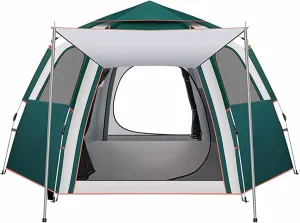 Camping Tent, Dome Portable Tent, Large Tent for Outdoor, Picnic, Family Gathering, Pop-up Camping Tent for 3-4 People (Size : 94.4X82.6X57.0IN/240x210x145cm)