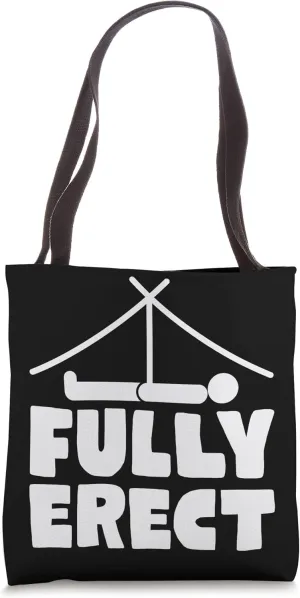 Camping tent fully erect - funny camping camper graphic Tote Bag
