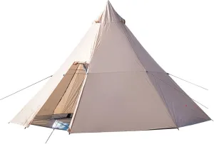 Camping Tent Outdoor Pyramid Tent 3-4 Person Family Camping Picnic Backpacking Hiking Double Tents Travel Equipment 340 * 290cm