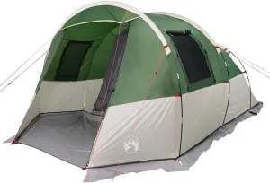 Camping Tent Tunnel 4-Person Green Waterproof vidaXL vidaXL