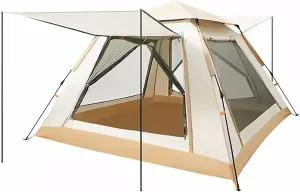 Camping Tent, Waterproof Tents for Camping, Portable PopUp Tent, Family Tents with Carry Bag, Advanced Venting Design, Easy Set Up