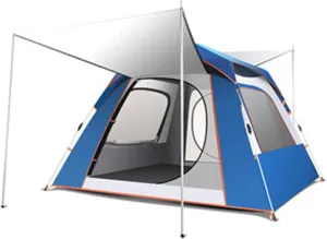 Camping Tents Shelter Portable with Carry Bag Waterproof Hold 3-4 Persons Instant Setup Pop Up Tent with Top Rainfly UV Protection for Camping Hiking Mountaineering