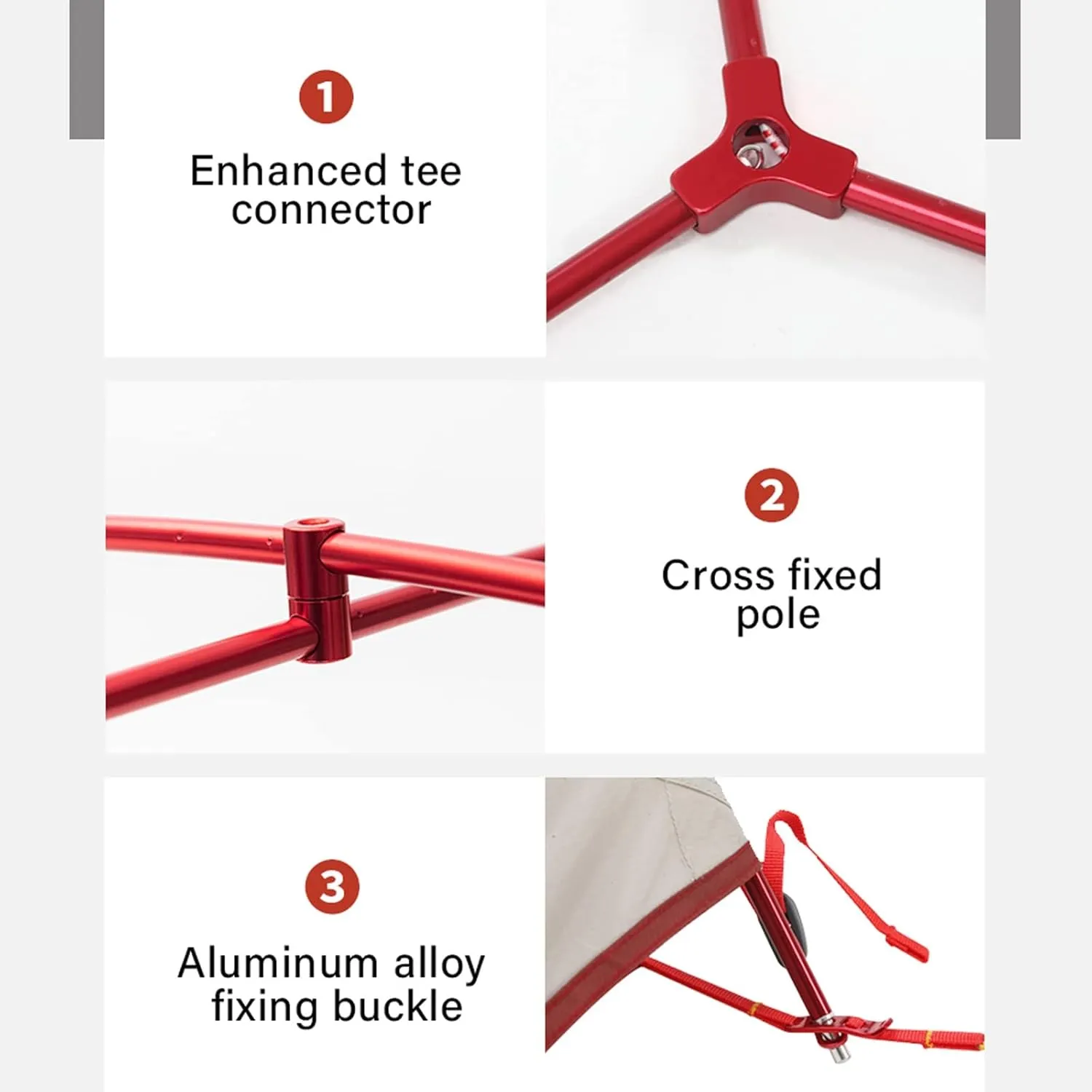 Camping Tents,2 Persons Camping Tent Ultralight 20d Nylon Double Layer Waterproof Backpacking Tent for Hiking Travel with Free Mat (Color : Red, Size : 210 * 135 * 100cm)