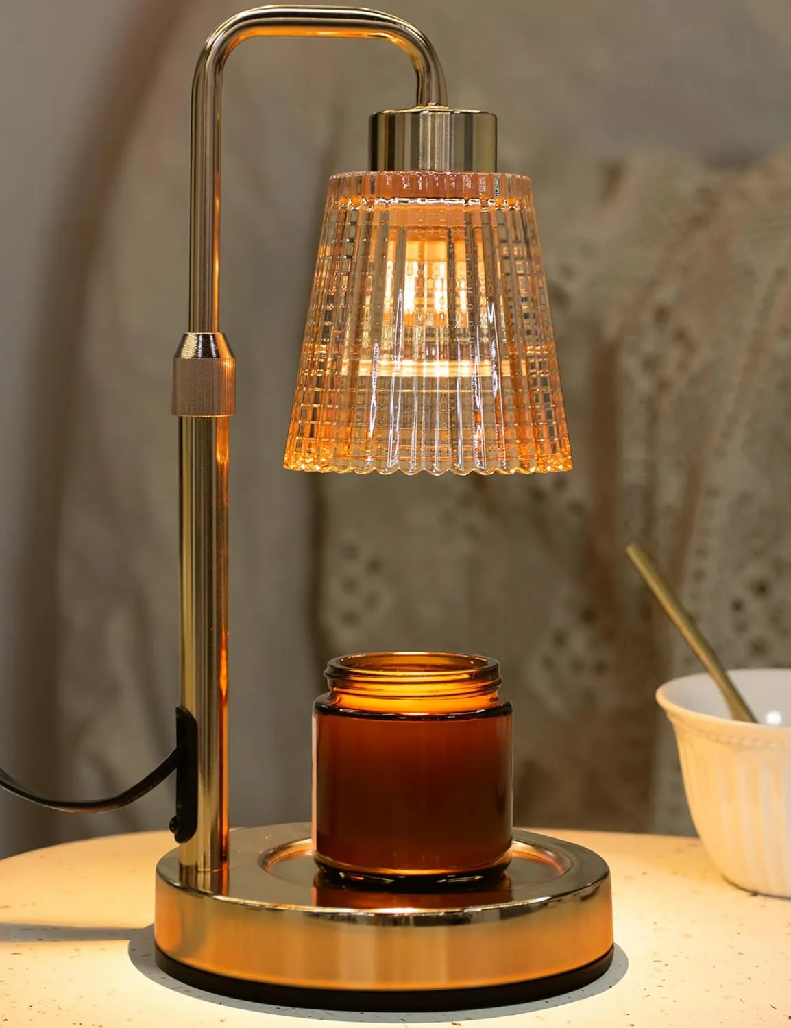Candle Warmer Lamp with Timer Dimmable, Birthday Gifts for Women Mom, House Warming Gifts New Home Decor, Wax Melt Warmer for Jar Candles