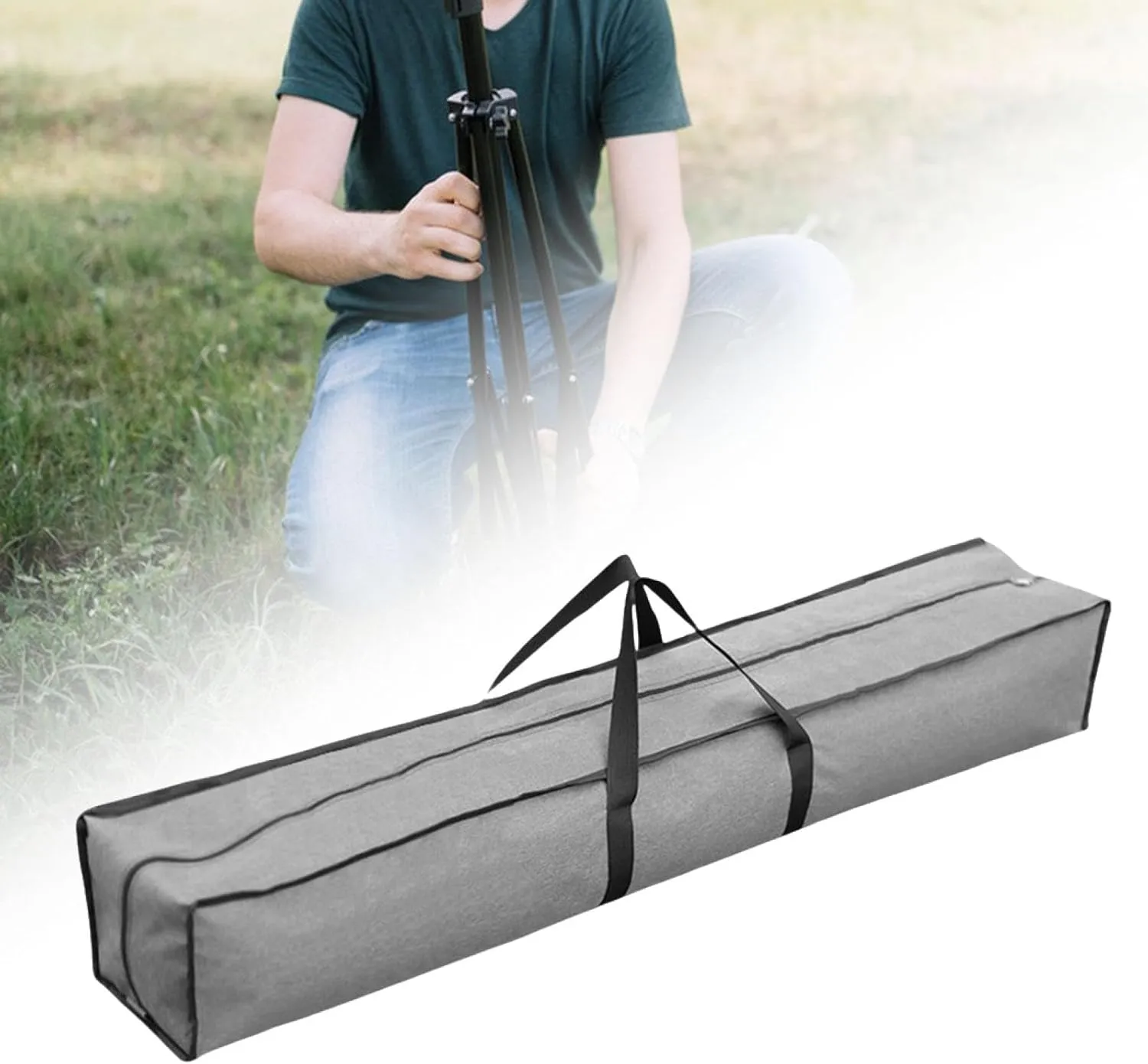 Canopy Pole Bag Duffle Bag Luggage Handbag Accessories Tent Storage Pouch Carrier for Traveling Picnic Fishing Home Outdoor, 150cm Length