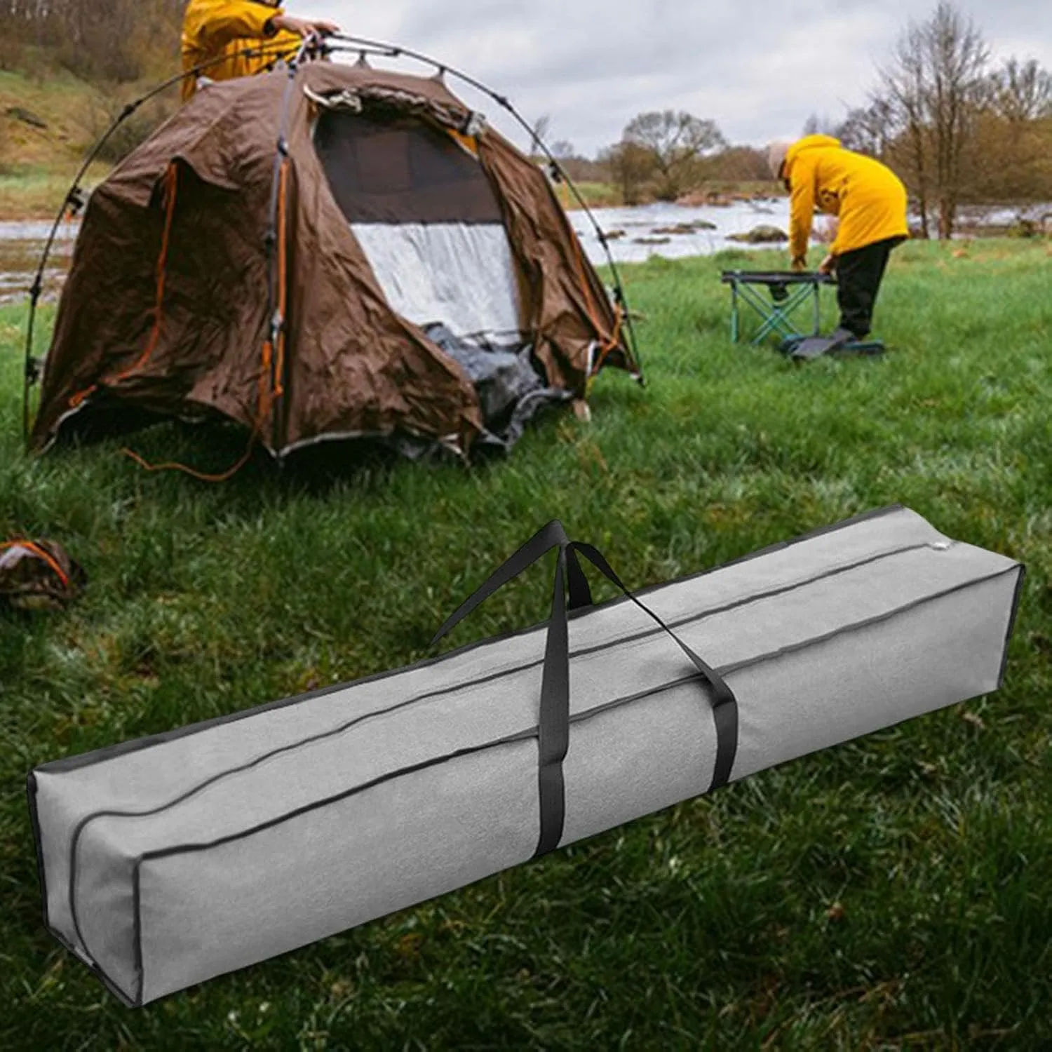 Canopy Pole Bag Duffle Bag Luggage Handbag Accessories Tent Storage Pouch Carrier for Traveling Picnic Fishing Home Outdoor, 150cm Length