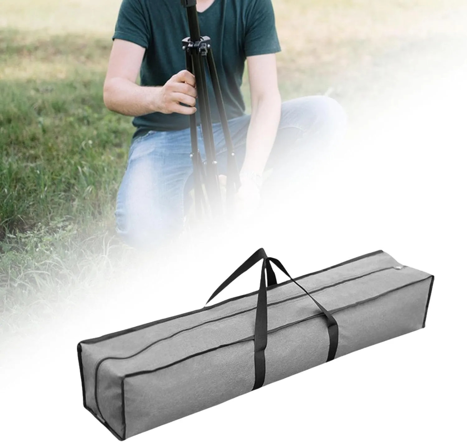 Canopy Pole Bag Duffle Bag Luggage Handbag Accessories Tent Storage Pouch Carrier for Traveling Picnic Fishing Home Outdoor, 150cm Length