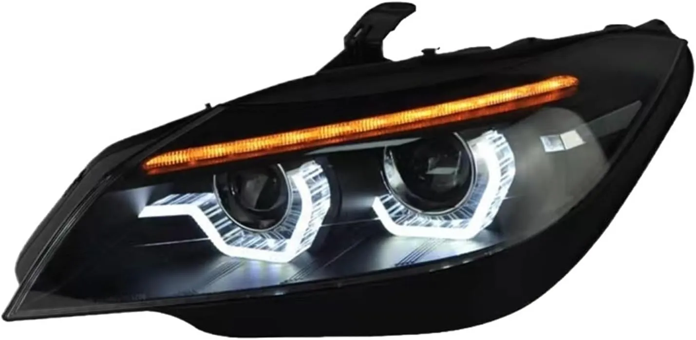 Car Lights Compatible For BMW Z4 E89 2009-2016 Headlights Assembly DRL Angel Eye Projector Lens Headlamp Car Accessories Plug And Play(WITH LED BLUBS_NO AFS)
