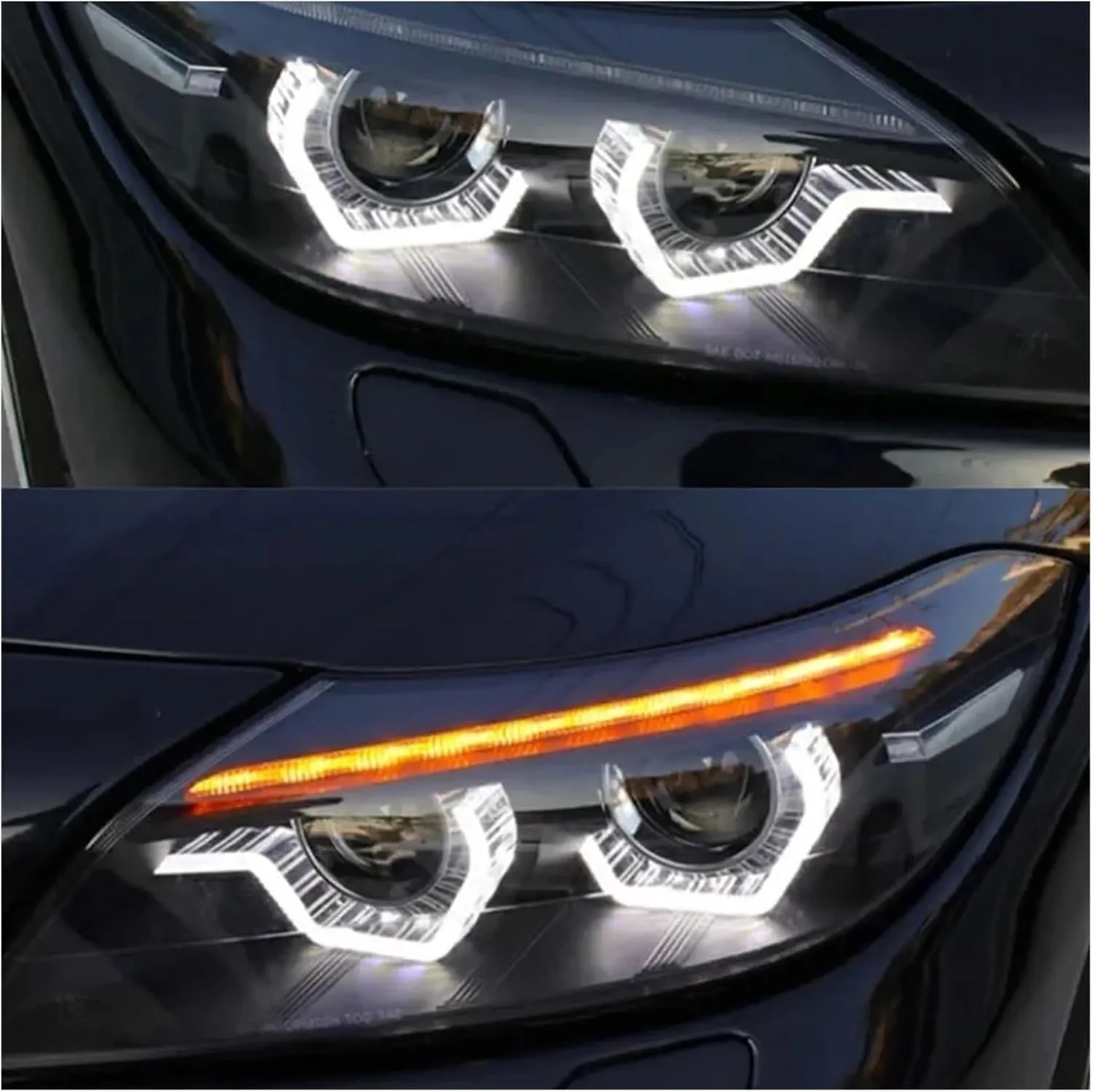Car Lights Compatible For BMW Z4 E89 2009-2016 Headlights Assembly DRL Angel Eye Projector Lens Headlamp Car Accessories Plug And Play(WITH LED BLUBS_NO AFS)