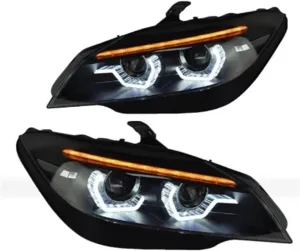 Car Lights Compatible For BMW Z4 E89 2009-2016 Headlights Assembly DRL Angel Eye Projector Lens Headlamp Car Accessories Plug And Play(WITH LED BLUBS_NO AFS)