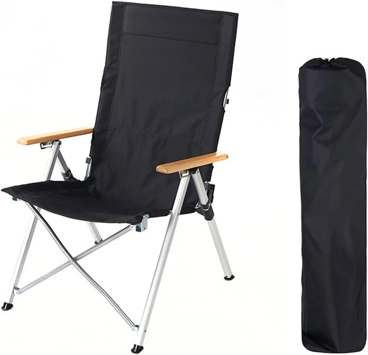 Chairs Outdoor Folding Chair Aluminum Alloy Portable Adjustable Reclining Camping Fishing Beach Chair Leisure Reclining Chair