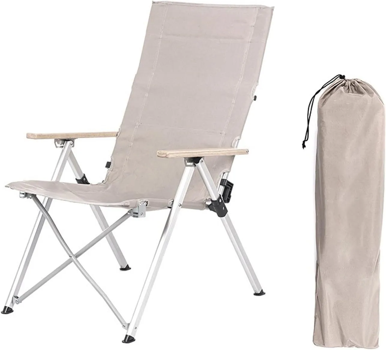 Chairs Outdoor Folding Chair Aluminum Alloy Portable Adjustable Reclining Camping Fishing Beach Chair Leisure Reclining Chair