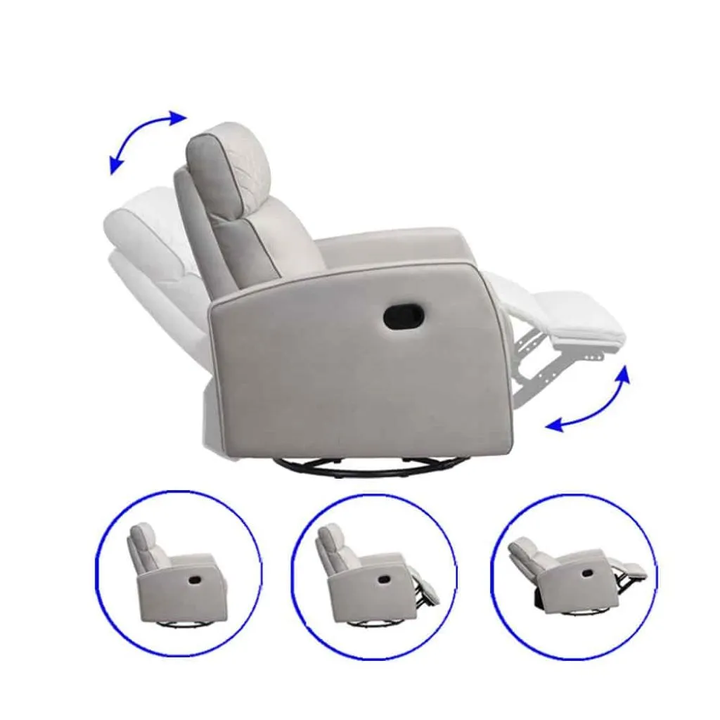 CHELINO PLATINUM RUBY MOTION NURSERY CHAIR