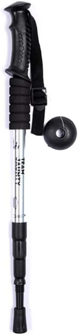 Climbing stick, hiking pole -2 poles with shock-absorbing and quick locking system, extendable, foldable, ultra light, suitable for hiking, camping, mountaineering, backpacking, and walking.
