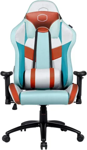 Cooler Master Caliber R2S Gaming Chair for Computer Game, Office and Racing Style Gamer, Comfy Ergonomic Reclining High Back Desk Chairs with Arms & Seat Adjustment Lumbar Support PU Leather, Kanagawa