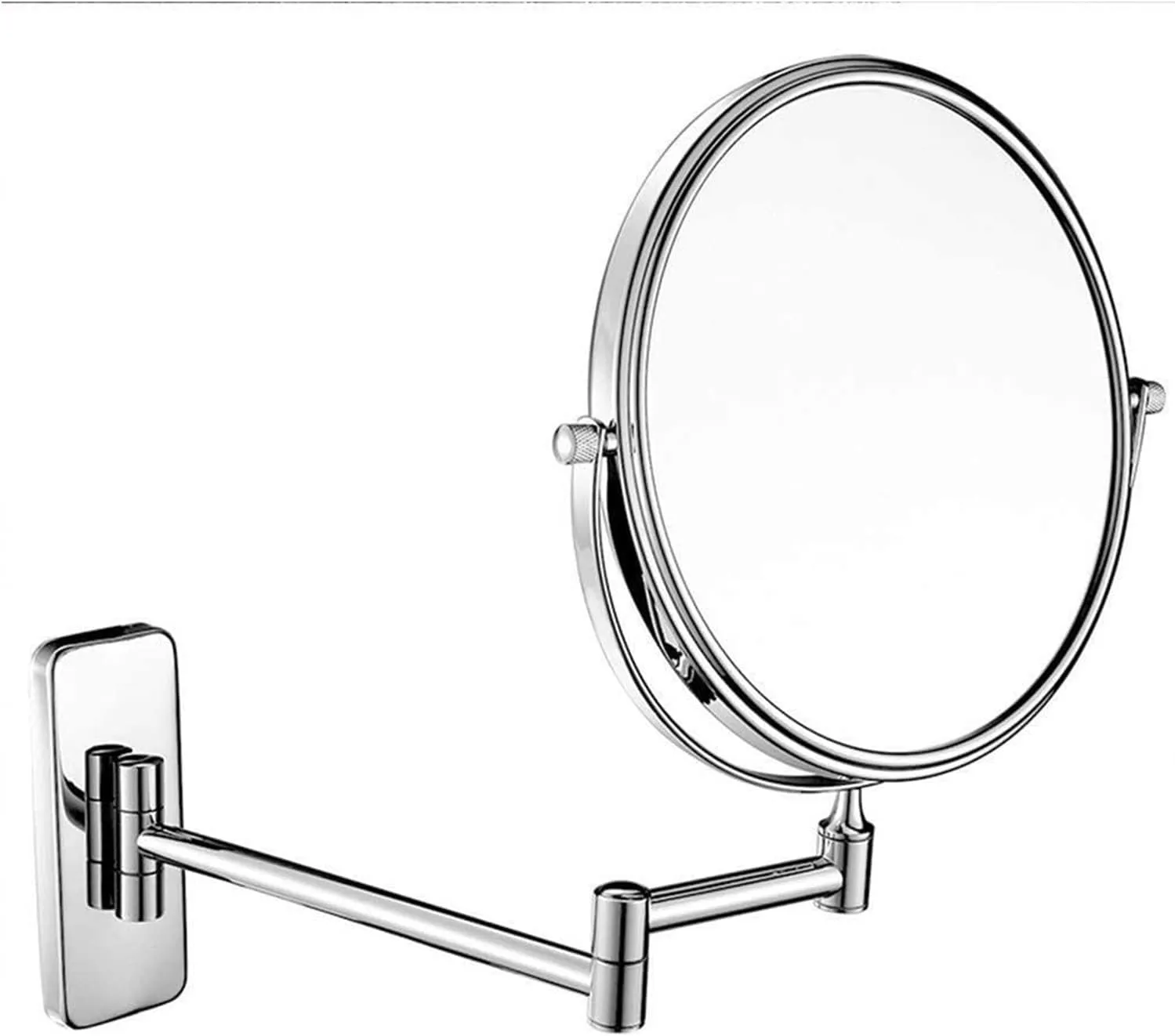 Cosmetic Vanity Mirror European Creative Makeup Mirror 8 Inch Bathroom Wall Hanging Double-Sided Folding Vanity Mirror