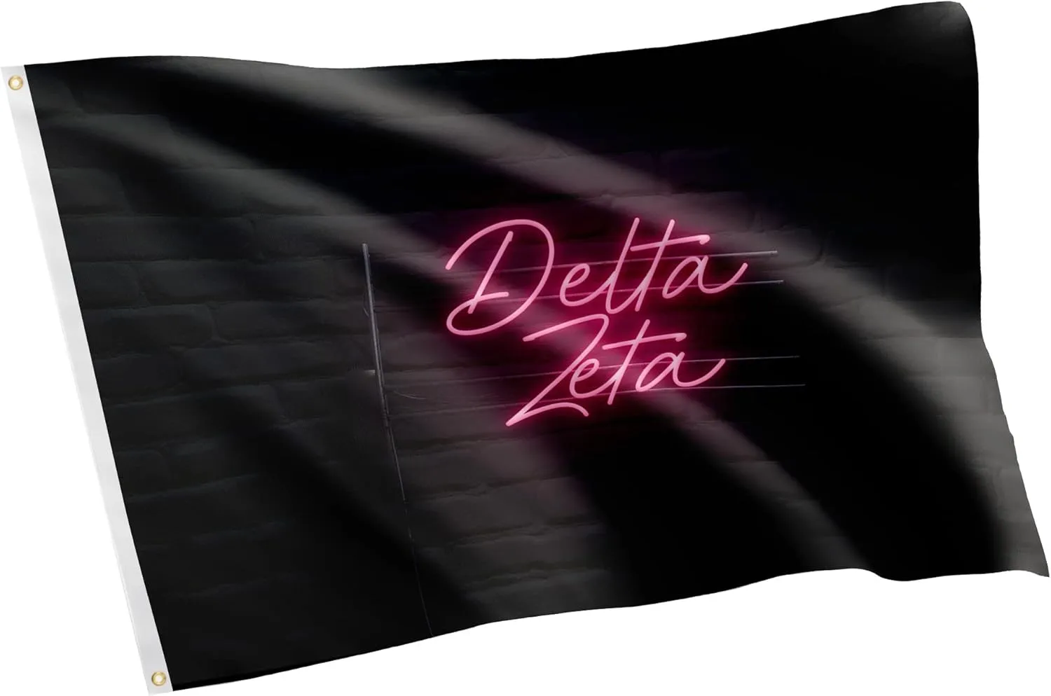 Desert Cactus Delta Zeta Flag Sorority Banner 3x5 feet Sign Decor (Flag - Neon Sign)
