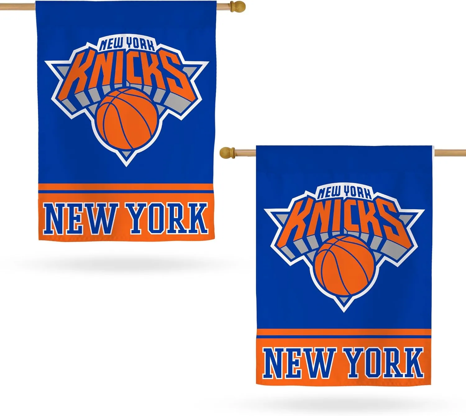 Desert Cactus New York Knicks NBA Team Banner Flag - 40 x 30 inch Double-Sided 3-Ply Banner for Indoor/Outdoor Use, Durable NBA Spirit Symbol (House Flag A)