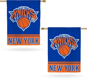 Desert Cactus New York Knicks NBA Team Banner Flag - 40 x 30 inch Double-Sided 3-Ply Banner for Indoor/Outdoor Use, Durable NBA Spirit Symbol (House Flag A)
